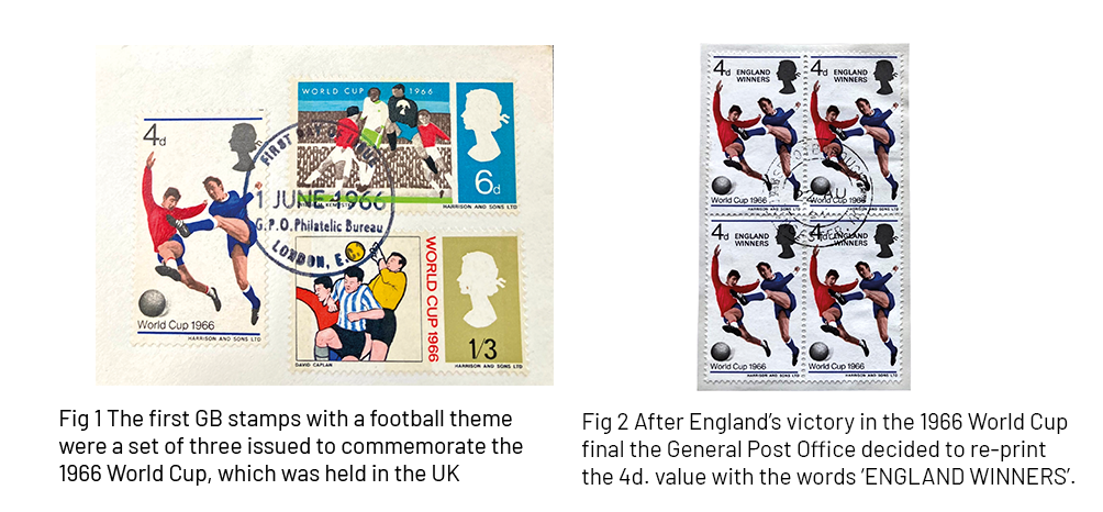 サッカー関連の切手とス