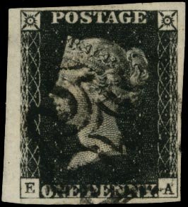 GB 1840 SG2 Pl.6 ペニー ブラ